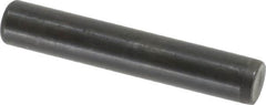 Holo-Krome - 7/16" Diam x 2-1/2" Pin Length Grade 8 Alloy Steel Standard Dowel Pin - Black Luster Finish, C 47-58 & C 60 (Surface) Hardness, 1 Beveled & 1 Rounded End - Exact Tooling