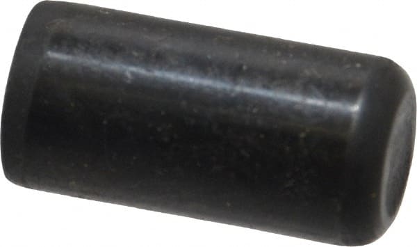 Holo-Krome - 1/2" Diam x 1" Pin Length Grade 8 Alloy Steel Standard Dowel Pin - Black Luster Finish, C 47-58 & C 60 (Surface) Hardness, 1 Beveled & 1 Rounded End - Exact Tooling