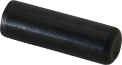 Holo-Krome - 1/2" Diam x 1-1/2" Pin Length Grade 8 Alloy Steel Standard Dowel Pin - Black Luster Finish, C 47-58 & C 60 (Surface) Hardness, 1 Beveled & 1 Rounded End - Exact Tooling