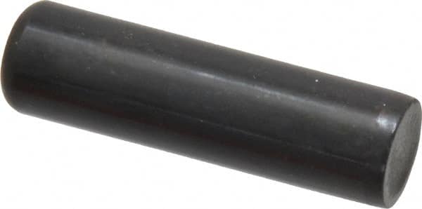Holo-Krome - 1/2" Diam x 1-3/4" Pin Length Grade 8 Alloy Steel Standard Dowel Pin - Black Luster Finish, C 47-58 & C 60 (Surface) Hardness, 1 Beveled & 1 Rounded End - Exact Tooling