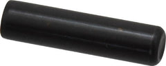 Holo-Krome - 1/2" Diam x 2" Pin Length Grade 8 Alloy Steel Standard Dowel Pin - Black Luster Finish, C 47-58 & C 60 (Surface) Hardness, 1 Beveled & 1 Rounded End - Exact Tooling