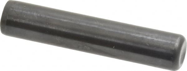 Holo-Krome - 1/2" Diam x 2-1/2" Pin Length Grade 8 Alloy Steel Standard Dowel Pin - Black Luster Finish, C 47-58 & C 60 (Surface) Hardness, 1 Beveled & 1 Rounded End - Exact Tooling
