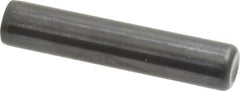 Holo-Krome - 1/2" Diam x 2-1/2" Pin Length Grade 8 Alloy Steel Standard Dowel Pin - Black Luster Finish, C 47-58 & C 60 (Surface) Hardness, 1 Beveled & 1 Rounded End - Exact Tooling