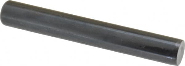 Holo-Krome - 1/2" Diam x 3-1/2" Pin Length Grade 8 Alloy Steel Standard Dowel Pin - Black Luster Finish, C 47-58 & C 60 (Surface) Hardness, 1 Beveled & 1 Rounded End - Exact Tooling