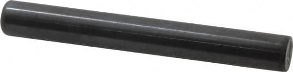 Holo-Krome - 1/2" Diam x 4" Pin Length Grade 8 Alloy Steel Standard Dowel Pin - Black Luster Finish, C 47-58 & C 60 (Surface) Hardness, 1 Beveled & 1 Rounded End - Exact Tooling