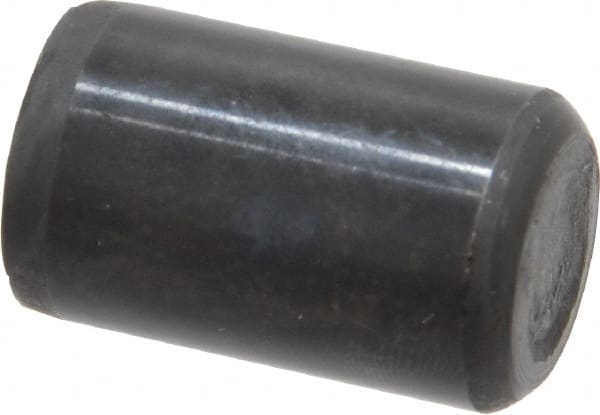 Holo-Krome - 5/8" Diam x 1" Pin Length Grade 8 Alloy Steel Standard Dowel Pin - Black Luster Finish, C 47-58 & C 60 (Surface) Hardness, 1 Beveled & 1 Rounded End - Exact Tooling