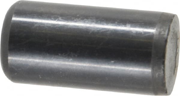 Holo-Krome - 5/8" Diam x 1-1/4" Pin Length Grade 8 Alloy Steel Standard Dowel Pin - Black Luster Finish, C 47-58 & C 60 (Surface) Hardness, 1 Beveled & 1 Rounded End - Exact Tooling