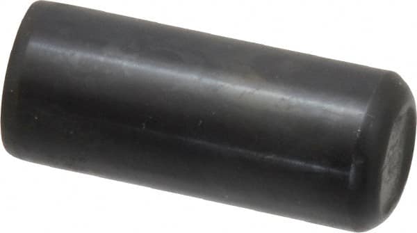 Holo-Krome - 5/8" Diam x 1-1/2" Pin Length Grade 8 Alloy Steel Standard Dowel Pin - Black Luster Finish, C 47-58 & C 60 (Surface) Hardness, 1 Beveled & 1 Rounded End - Exact Tooling