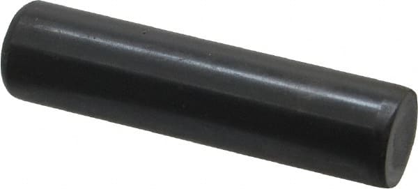Holo-Krome - 5/8" Diam x 2-1/2" Pin Length Grade 8 Alloy Steel Standard Dowel Pin - Black Luster Finish, C 47-58 & C 60 (Surface) Hardness, 1 Beveled & 1 Rounded End - Exact Tooling