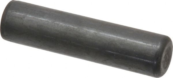 Holo-Krome - 3/4" Diam x 3" Pin Length Grade 8 Alloy Steel Standard Dowel Pin - Black Luster Finish, C 47-58 & C 60 (Surface) Hardness, 1 Beveled & 1 Rounded End - Exact Tooling