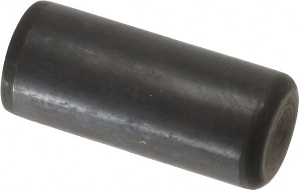 Holo-Krome - 7/8" Diam x 2" Pin Length Grade 8 Alloy Steel Standard Dowel Pin - Black Luster Finish, C 47-58 & C 60 (Surface) Hardness, 1 Beveled & 1 Rounded End - Exact Tooling