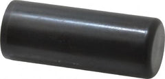 Holo-Krome - 1" Diam x 2-1/2" Pin Length Grade 8 Alloy Steel Standard Dowel Pin - Black Luster Finish, C 47-58 & C 60 (Surface) Hardness, 1 Beveled & 1 Rounded End - Exact Tooling