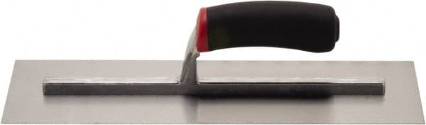Hyde Tools - Carbon Steel Masonry Trowel - 14" Long x 4" Wide, Wood Handle - Exact Tooling