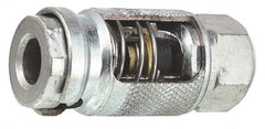Lincoln - 250 Operating psi, 2-1/2" Long, 1/4 Thread, Grease Gun Air Coupler - NPT (F) Thread - Exact Tooling