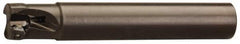 Seco - 1-1/2" Cut Diam, 0.43" Max Depth of Cut, 1-1/4" Shank Diam, Indexable Plunge End Mill - Weldon Shank, SCET 1206 Insert Style, R217.79-12A Toolholder Style, Through Coolant - Exact Tooling