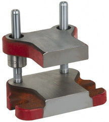 Anchor Danly - 5" Guide Post Length, 15/16" Die Holder Thickness, 6-3/4" Radius, Kick Press Semi Steel Die Set - 7-3/4" Overall Width x 5-5/16" Overall Depth - Exact Tooling