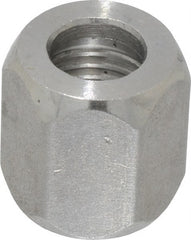 Made in USA - 1/4" Tube OD, 37° Stainless Steel Flared Tube Nut - 7/16-20 UNF, Flare Ends - Exact Tooling