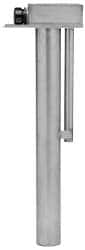 Made in USA - 240 Volt, 1 Phase, 25 Amp, 6,000 Watt, Straight Over the Side Immersion Heater - 28" Hot Zone, 10" Cold Riser Zone, 38" Immersion Length, Bolts to Rim of Tank - Exact Tooling