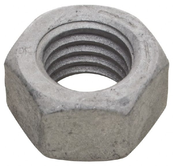 Armor Coat - 7/16-14 UNC Steel Right Hand Hex Nut - 11/16" Across Flats, 3/8" High, Armor Coat Finish - Exact Tooling