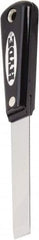 Hyde Tools - 3/4" Wide Chisel Edge Blade Carbon Steel Putty Knife - Stiff, Nylon Handle - Exact Tooling