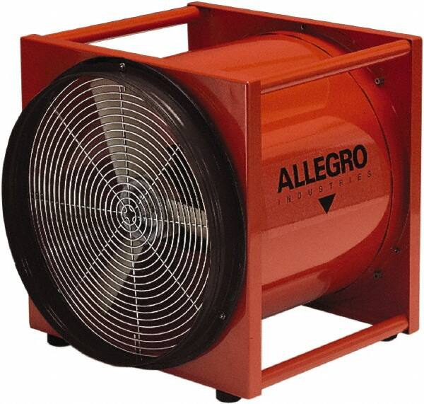 Allegro - 16" Inlet, Electric AC Axial Blower - 0.5 hp, 2,900 CFM (Free Air), Explosion Proof, 230 Max Voltage Rating - Exact Tooling