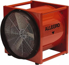 Allegro - 16" Inlet, Electric AC Axial Blower - 0.5 hp, 2,900 CFM (Free Air), Explosion Proof, 230 Max Voltage Rating - Exact Tooling