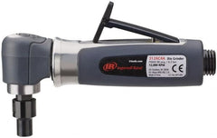 Ingersoll-Rand - 1/4" Collet, Angle Handle, Straight Air Die Grinder - 14,000 RPM, Rear Exhaust, 30 CFM, 0.33 hp, 620 kPa, 1/4 NPT - Exact Tooling