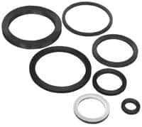 EVER-TITE Coupling Products - 4" ID x 4-7/8" OD, Viton O-Ring - 1/4" Thick, Square Cross Section - Exact Tooling