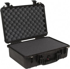Pelican Products, Inc. - 14-1/16" Wide x 14-1/16" Deep x 6-15/16" High, Clamshell Hard Case - Black, Plastic - Exact Tooling
