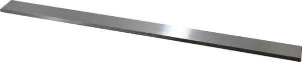 Starrett - 18" Long x 1-1/4" Wide x 1/4" Thick, AISI Type O1, Tool Steel Oil-Hardening Flat Stock - + 1/4" Long Tolerance, - 0 - 0.005" Wide Tolerance, +/- 0.001" Thick Tolerance - Exact Tooling