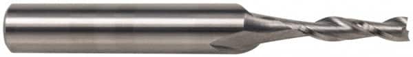 Onsrud - 7/16" Cutting Diam x 1" Length of Cut, 2 Flute, Upcut Spiral Router Bit - Uncoated, Right Hand Cut, Solid Carbide, 3" OAL x 1/2" Shank Diam, Double Edge, 30° Helix Angle - Exact Tooling