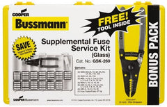 Cooper Bussmann - 32 to 250 VAC/VDC, Fuse Service Kit - 20 Amps, Glass and Ceramic - Exact Tooling
