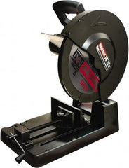 M.K. MORSE - 14" Diam Blade 1" Arbor Hole Miter Chop & Cutoff Saw - Exact Tooling