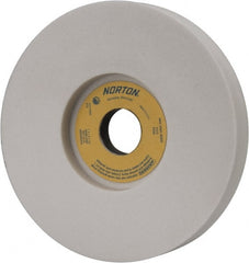 Norton - 7" Diam x 1-1/4" Hole x 1" Thick, J Hardness, 60 Grit Surface Grinding Wheel - Aluminum Oxide, Type 5, Medium Grade, 3,600 Max RPM, Vitrified Bond, One-Side Recess - Exact Tooling