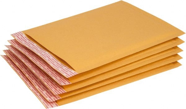 Made in USA - 12" Long x 8-1/2" Wide Peel-Off Self-Seal Jiffylite Bubble Cushioned Mailer - Exact Tooling