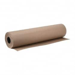 Made in USA - 900' Long x 36" Wide Roll of Recycled Kraft Paper - 8-1/2" OD, 40 Lb Paper Weight, 40 Lb per Roll - Exact Tooling