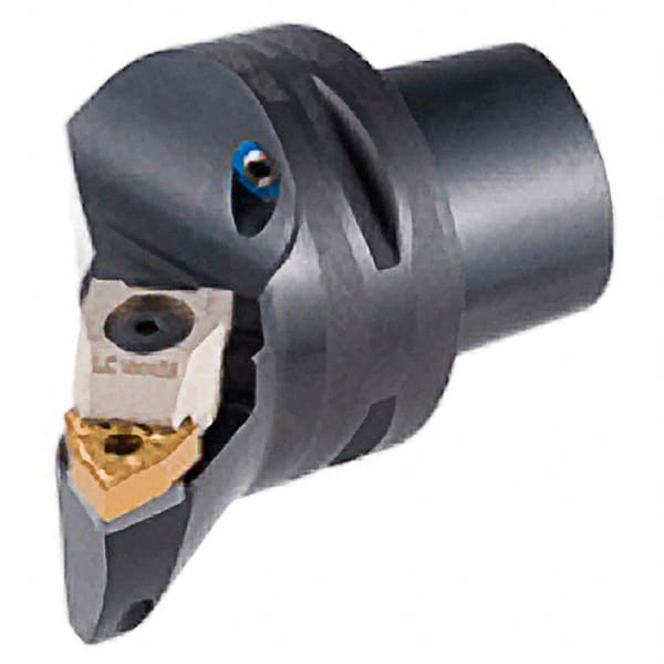 Iscar - Left Hand Cut, Size C4, WN.. Insert Compatiblity, External Modular Turning & Profiling Cutting Unit Head - 27mm Ctr to Cutting Edge, 50mm Head Length, Through Coolant, Series Multi-Wedge - Exact Tooling