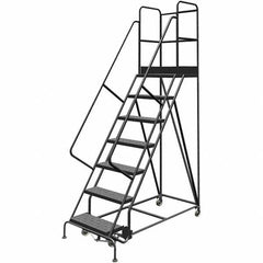 TRI-ARC - Rolling & Wall Mounted Ladders & Platforms Type: Rolling Warehouse Ladder Style: Rolling Platform Ladder - Exact Tooling