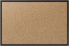 Quartet - 36" Wide x 24" High Open Cork Bulletin Board - Natural (Color) - Exact Tooling