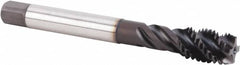 Kennametal - M14x2.00 Metric 4 Flute 6HX Modified Bottoming Spiral Flute Tap - Powdered Metal, TiN/CrC/C Finish, 110mm OAL, Right Hand Flute, Right Hand Thread, Series T631 - Exact Tooling