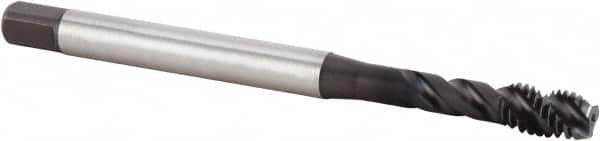 Kennametal - M5x0.80 Metric 3 Flute 6HX Modified Bottoming Spiral Flute Tap - Powdered Metal, TiN/CrC/C Finish, 70mm OAL, Right Hand Flute, Right Hand Thread, Series T631 - Exact Tooling