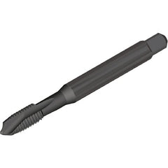 Kennametal - 3/4-10, 3 Flute, Oxide Finish, Vanadium High Speed Steel Spiral Point Tap - Plug Chamfer, Right Hand Thread, 140mm OAL, 30mm Thread Length, 16mm Shank Diam, 2B Class of Fit, Series T820 - Exact Tooling