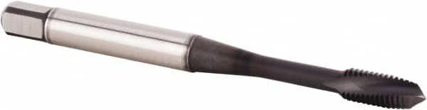 Kennametal - M5x0.80 Metric 3 Flute 6HX Plug Spiral Flute Tap - Powdered Metal, TiN/CrC/C Finish, 70mm OAL, Left Hand Flute, Right Hand Thread, Series T620 - Exact Tooling