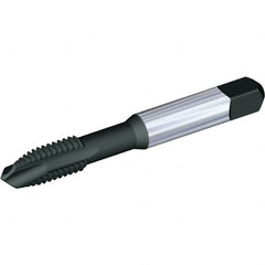 Kennametal - 1-1/8 - 12, 4 Flute, Oxide Finish, Vanadium High Speed Steel Spiral Point Tap - Plug Chamfer, Right Hand Thread, 138.2mm OAL, 43.5mm Thread Length, 22.73mm Shank Diam, Series T820 - Exact Tooling