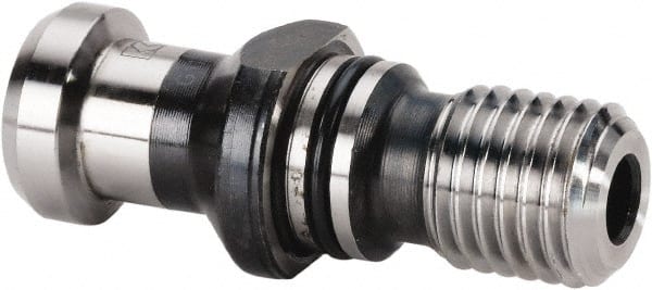 Kennametal - A Style, DV40 Taper, M16x2 Thread, 75° Angle Radius, Standard Retention Knob - 2-1/8" OAL, 0.7468" Knob Diam, 1.0236" from Knob to Flange, 0.6681" Pilot Diam, 0.2776" Coolant Hole, Through Coolant - Exact Tooling