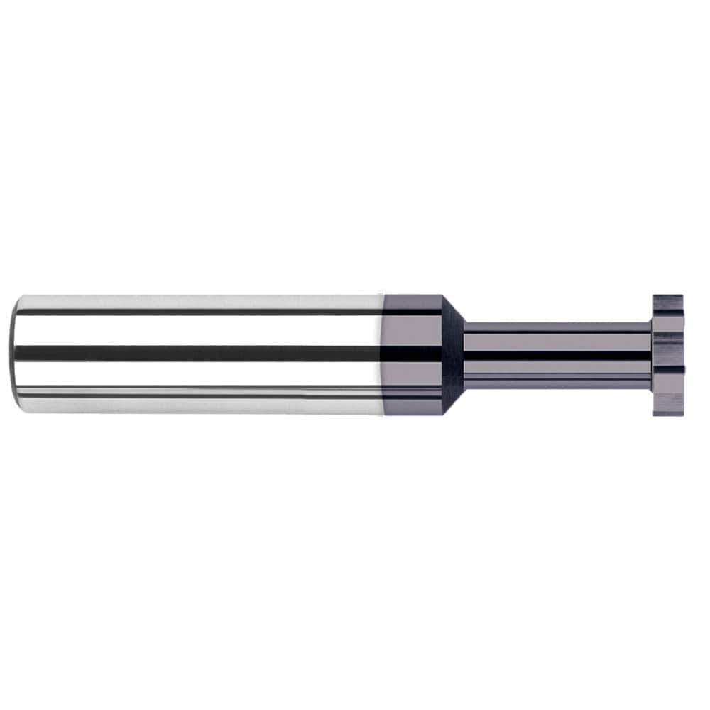 Harvey Tool - 1/8" Cut Diam, 0.05" Cut Width, 1/8" Shank, Straight-Tooth Woodruff Keyseat Cutter - Exact Tooling