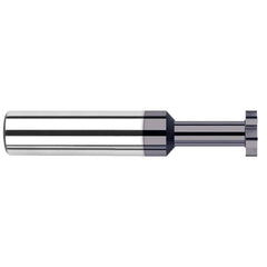 Harvey Tool - 1/2" Cut Diam, 0.05" Cut Width, 1/2" Shank, Straight-Tooth Woodruff Keyseat Cutter - Exact Tooling