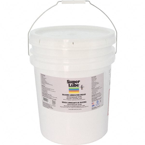 Synco Chemical - 30 Lb Pail Silicone General Purpose Grease - Translucent White/Gray, Food Grade, 500°F Max Temp, NLGIG 2, - Exact Tooling