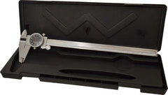 Value Collection - 0" to 12" Range, 0.001" Graduation, 0.1" per Revolution, Dial Caliper - Black Face - Exact Tooling