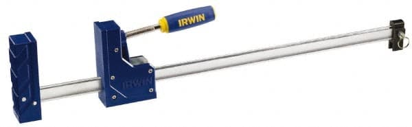 Irwin - 24" Capacity, 3-3/4" Throat Depth Bar Clamp - 1,150 Lb Clamping Pressure, 31" Max Spread - Exact Tooling